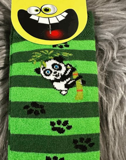 1 par panda bambus børnestrømper
