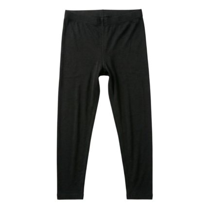 1 PAR – Bambus leggings i sort – Lavet af 75% bambus viskose
