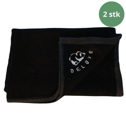 Sort bambus håndklæde 50×100 cm – 2 stks i 100% bambus